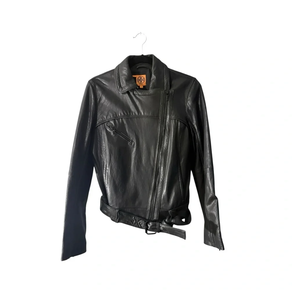 Tory Burch Leather Motorcycle Jacket